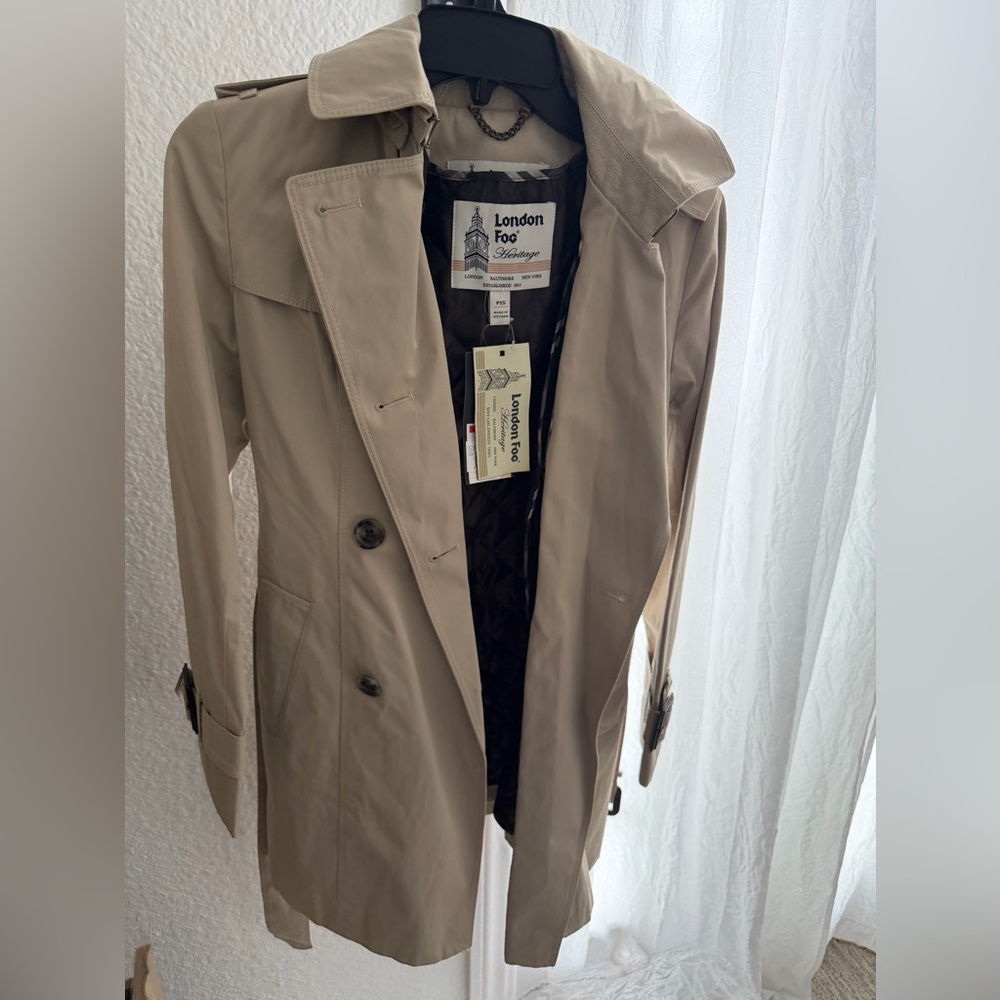 NWT London Fog Heritage Women’s Beige Trench Coat